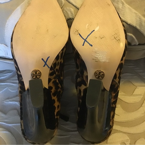 NEW TORY BURCH LEOPARD PRINT CALF HAIR ANKLE BOOT, leather, Size 7, - Picture 6 of 10